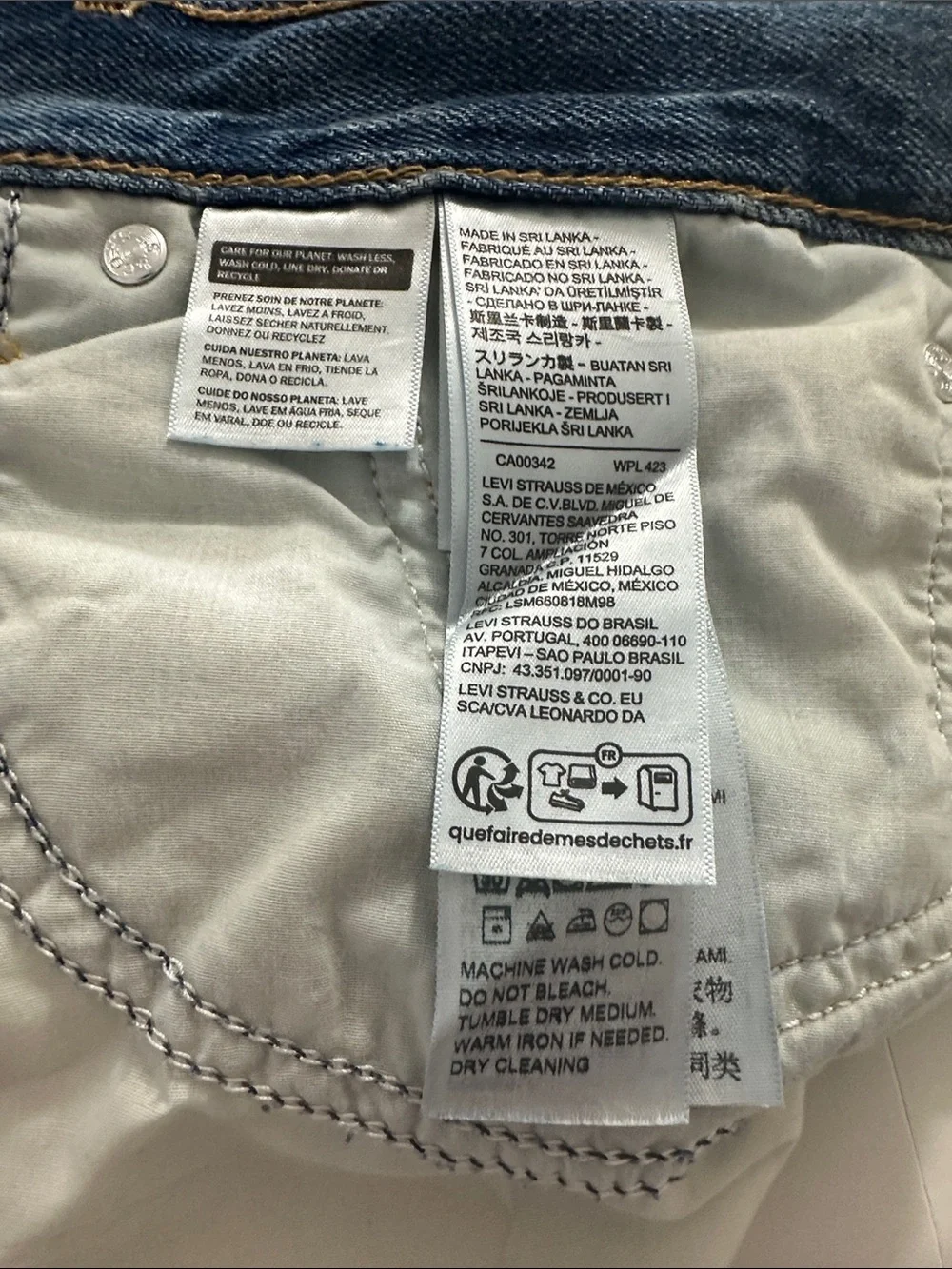 Levi's Premium Men's Blue Straight-Leg Jeans W31 L33